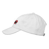 Casquette Brodée J'Aime Les Labradors Chien Et Coeur (Gauche)