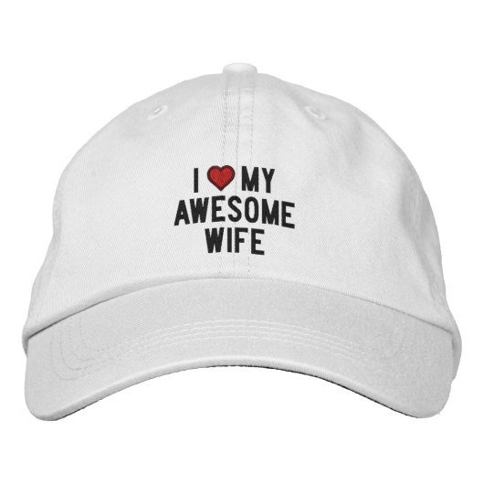 Casquette Brodée J'aime ma femme géniale (Devant)