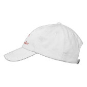 Casquette Brodée J'Aime Ma Mère En Afrikaans Blanc (Gauche)