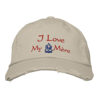 Casquette Brodée J'Aime Ma Mère En Pierre Française II
