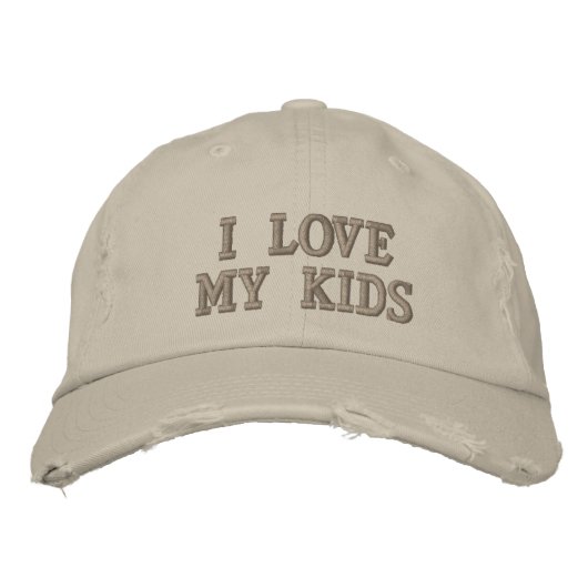 Casquette Brodée J'Aime Mes Enfants (Devant)