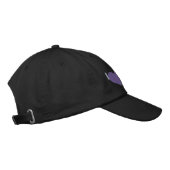 Casquette Brodée J'aime mon papillon pourpre (Droite)