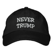CASQUETTE BRODÉE JAMAIS TRUMP (Devant)