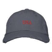 Casquette Brodée Je m'en fiche - Scotland Blue USA (Devant)
