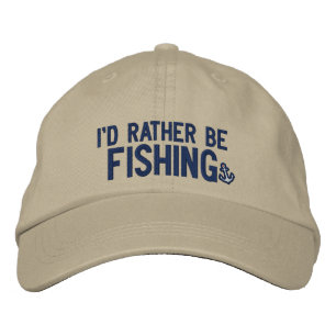 Casquette Brodée Je pêcherais plutôt
