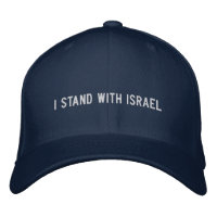 Je suis avec Israël bleu marine blanc texte person