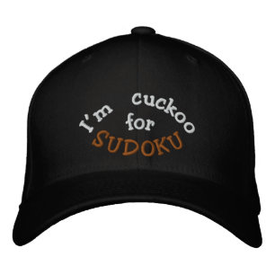 Casquette Brodée Je suis Cuckoo pour Sudoku