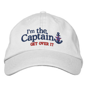 Casquette Brodée Je Suis Le Capitaine Humour Nautical Star Ancre