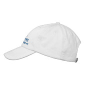 Casquette Brodée Je vis sans stress (Gauche)