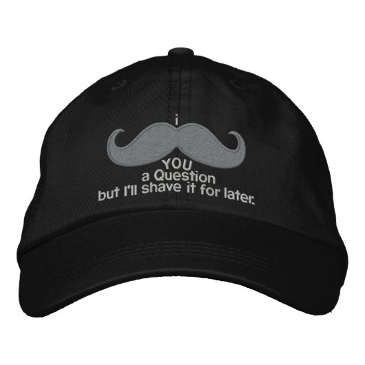 Casquette Brodée je vous pose une question (Devant)