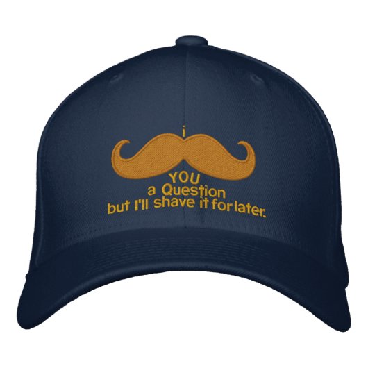 Casquette Brodée je vous pose une question (Devant)