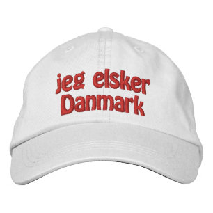 Casquette Brodée Jeg Elsker Danmark