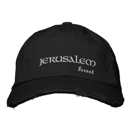 Casquette Brodée Jérusalem Israël (Devant)