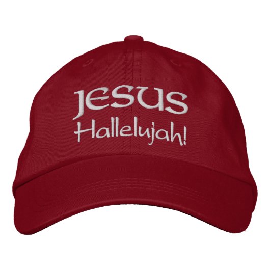 Casquette Brodée Jésus (Devant)