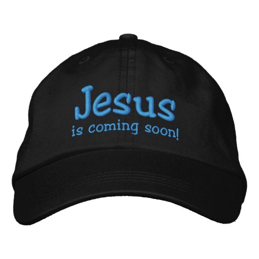 Casquette Brodée Jésus arrive bientôt ! (Devant)
