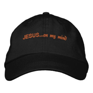 Casquette Brodée Jésus dans mon esprit...Citation biblique Personna