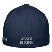 Casquette Brodée Jésus est Roi Apocalypse 17:14 Chrétien (Dos)