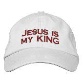 Casquette Brodée Jesus is my KING (Devant)