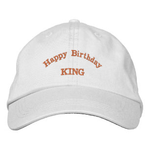 Casquette Brodée Joyeux anniversaire KING Printing Party Celebratio