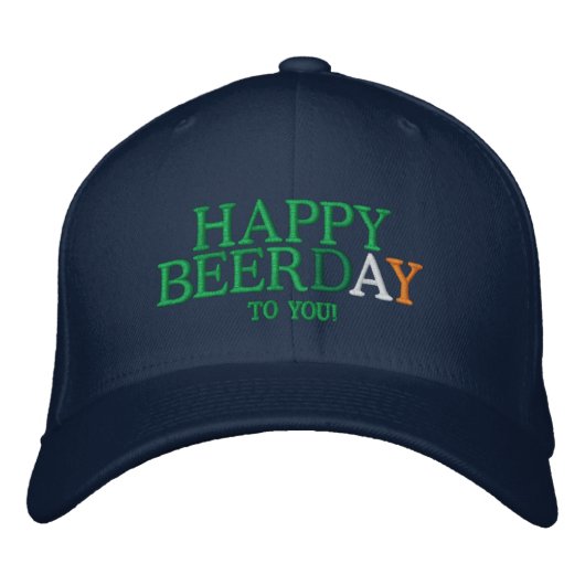 Casquette Brodée Joyeux jour de la BIÈRE ! (Devant)