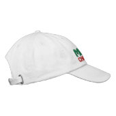 Casquette Brodée Joyeux Noël blanc rouge et vert (Droite)
