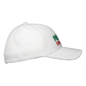 Casquette Brodée Joyeux Noël blanc rouge et vert (Droite)