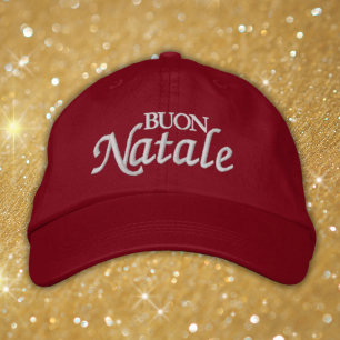 Casquette Brodée Joyeux Noël Brodé de Noël Italien