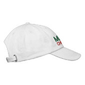 Casquette Brodée Joyeux Noël Rouge Vert et Blanc (Droite)