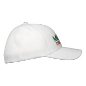 Casquette Brodée Joyeux Noël Rouge Vert et Blanc (Droite)