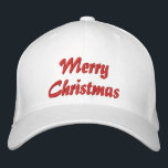 Casquette Brodée Joyeux Noël Simple Typographie Brodée<br><div class="desc">Joyeux Noël Simple Typographie Moderne Personnalisé Brodé Casquette de baseball présente le simple texte brodé moderne "Joyeux Noël". Parfait comme cadeau pour la famille et les amis pour les vacances de Noël. Créé par Evco Studio www.zazzle.com/store/evcostudio</div>