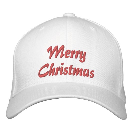 Casquette Brodée Joyeux Noël Simple Typographie Brodée (Devant)