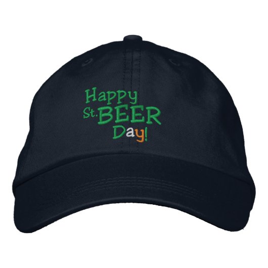Casquette Brodée Joyeux St. Beer Day ! (Devant)