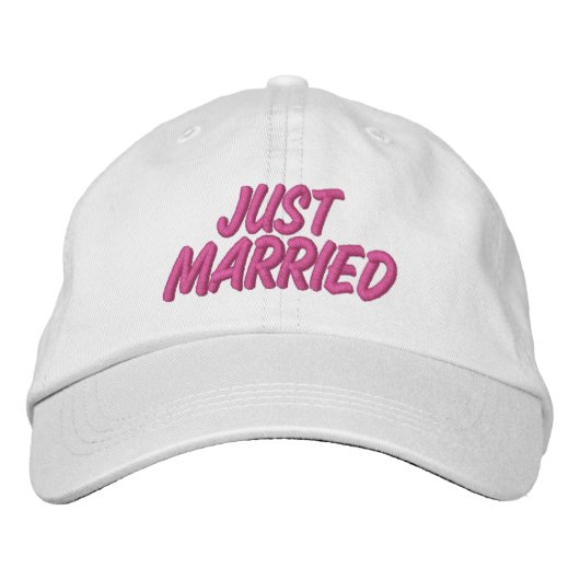 Casquette Brodée Juste marié (Devant)
