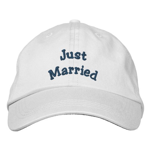 Casquette Brodée Juste marié mignon Mariage (Devant)
