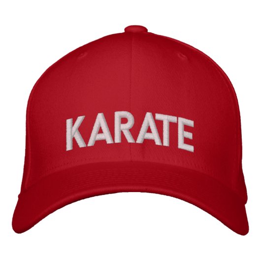 Casquette Brodée Karaté (Devant)