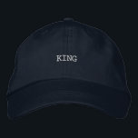 Casquette Brodée KING Accessoire polyvalent imprimé pour n'importe<br><div class="desc">Embrassez votre monarque intérieur avec ce casquette de marine, présentant "KING" en broderie audacieuse. Le design en coton réglable assure confort et ajustement parfait, ce qui en fait un accessoire polyvalent pour n'importe quelle armoire.</div>