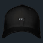 Casquette Brodée King Custom Black Versatile Headwear Style-Hat<br><div class="desc">Step into authority with the “KING” text printed on this black Flexfit wool cap,  built for bold personalities. The clean design delivers a strong visual impact without being loud. 

Perfect for those who carry confidence naturally in their everyday style.</div>