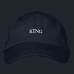Casquette Brodée KING en grève Custom Elegant Style Hommes coton<br><div class="desc">Commander l'attention avec ce casquette de la marine qui met en vedette "KING" pour frapper la broderie. Fabriqué en coton doux avec une sangle réglable,  il allie style et confort sans effort.</div>