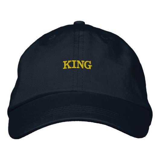 Casquette Brodée KING Name convient à toutes les femmes de création (Devant)