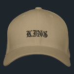Casquette Brodée KING text Belle Hommes<br><div class="desc">KING text Handsome Homme's Broder Baseball Casquette, Size of the Flexfit Wool Casquette est L/XL, 7 1/8" - 7 5/8" et Vous pouvez modifier le texte. Type de couleur : kaki. Style : Le Casquette en laine Flexfit présente un casquette de baseball classique avec un bord incurvé. Il est disponible...</div>