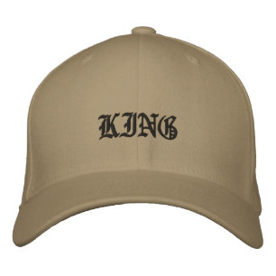 Casquette Brodée KING text Belle Hommes