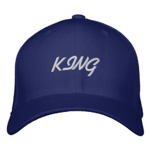 Casquette Brodée King Texte Formal Flexfit laine Homme's Handsome-C