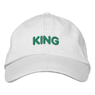 Casquette Brodée KING texte nom Visor