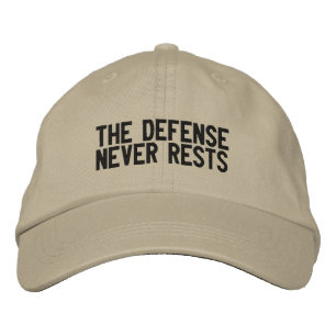 Casquette Brodée La défense ne repose jamais
