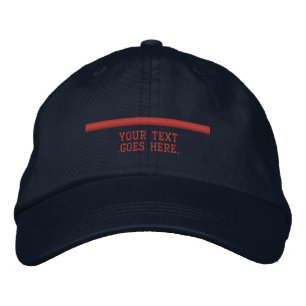 Casquette Brodée La ligne rouge mince le personnalisent avec le