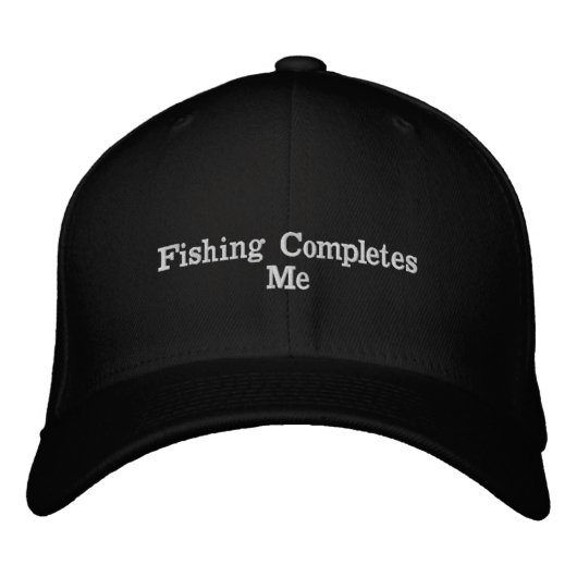 Casquette Brodée La pêche me complète Casquette/Baseball (Devant)