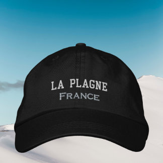 Casquette Brodée La Plagne France ski winter vacation outfit