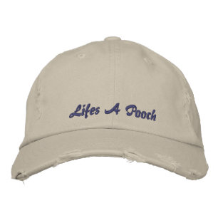 Casquette Brodée La vie est un pochoir Amoureux de les chiens Vinta