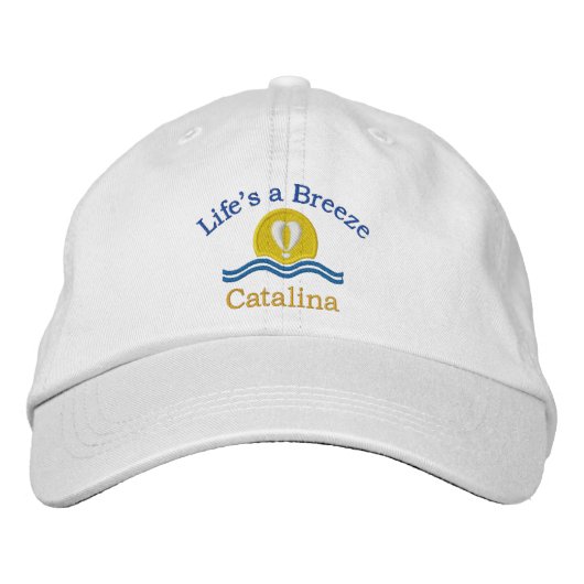 Casquette Brodée La vie est une brise_Catalina (Devant)