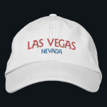 Casquette Brodée LAS VEGAS NEVADA Rouge Bleu Blanc Coton<br><div class="desc">LAS VEGAS NEVADA casquette en coton rouge bleu blanc. Fait un cadeau merveilleux pour tous ceux qui aiment Vegas! Si vous préférez avoir votre texte personnel, il vous suffit de cliquer sur le bouton "Personnaliser ce modèle" pour entrer votre choix de texte personnalisé. La broderie est également personnalisable à d'autres...</div>